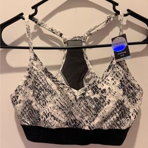 NWT Victoria Secret PINK Logo Sports Bra Sz S/P  Python Print